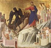 Duccio di Buoninsegna The Temptation of Christ on the Mountain USA oil painting artist